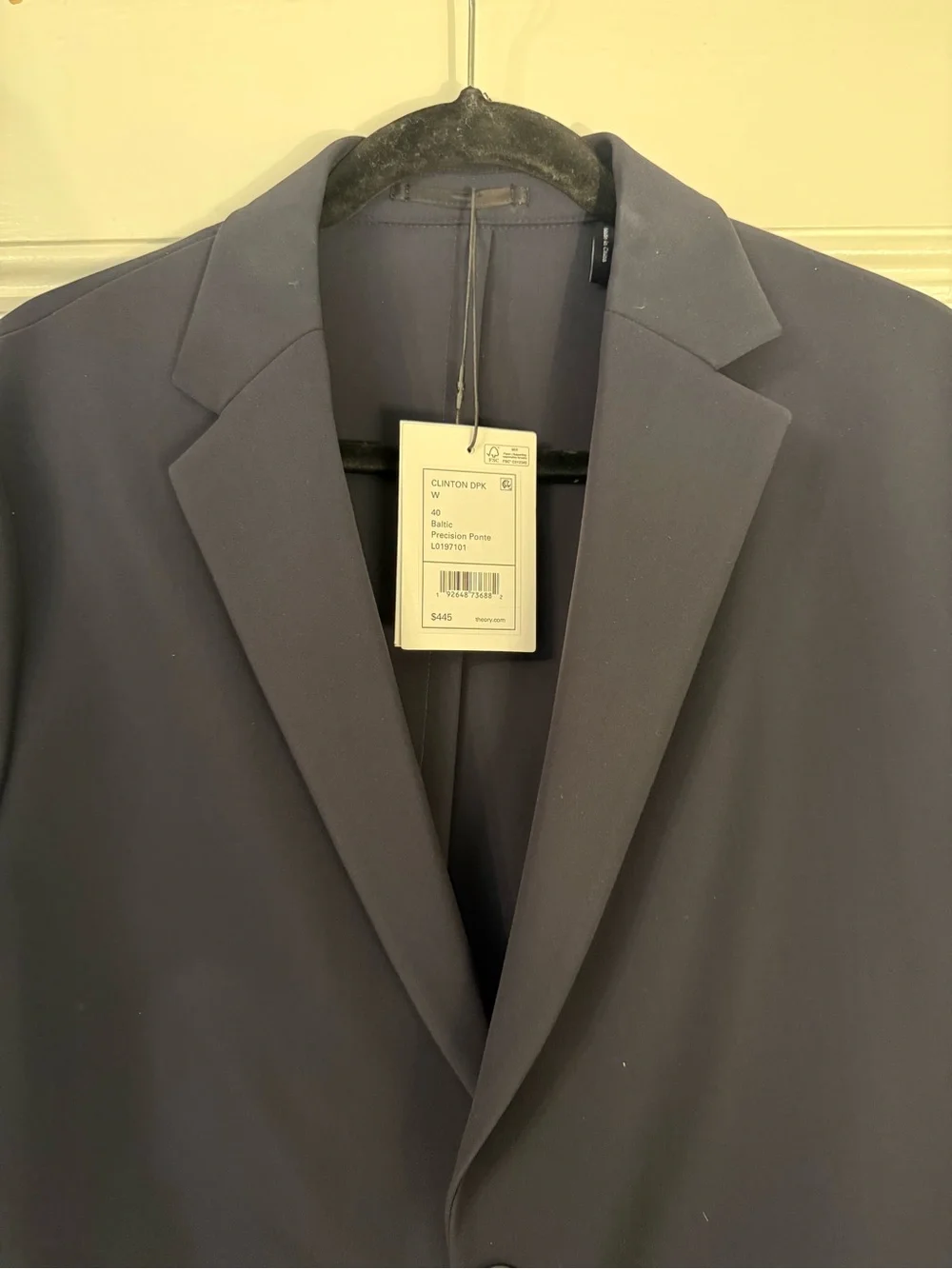 Theory Clinton Blazer in Precision Ponte
